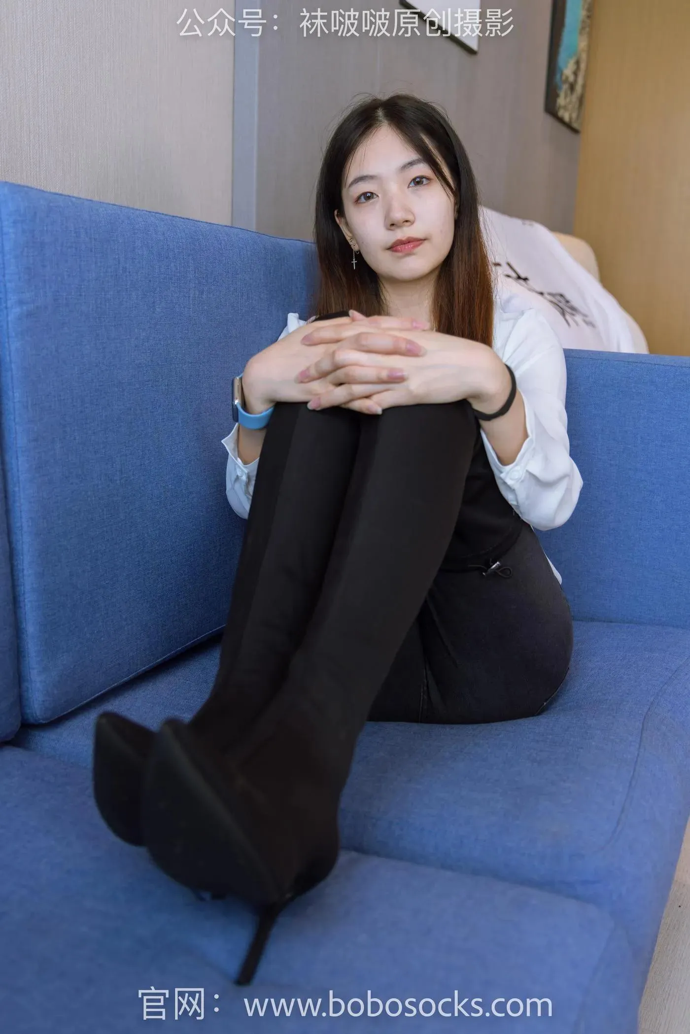 [BoBoSocks袜啵啵]NO.158 小甜豆-高跟长靴、白棉袜、裸足 [136P]插图2